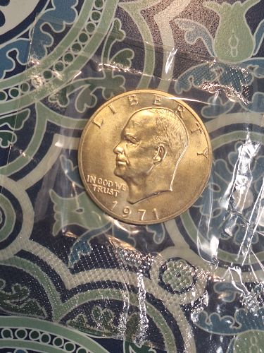 1971 S EISENHOWER DOLLAR       BLUE IKE