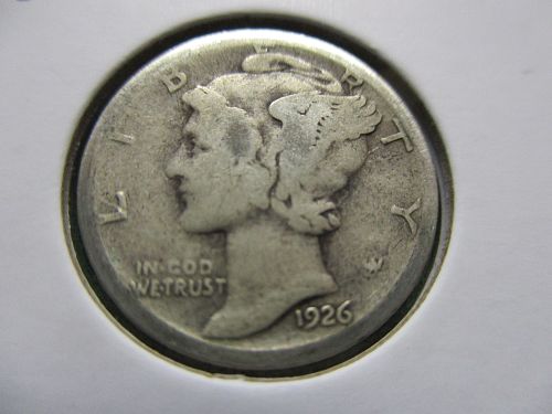 1926-S  Mercury Dime.  Item: 10 M26S-06.