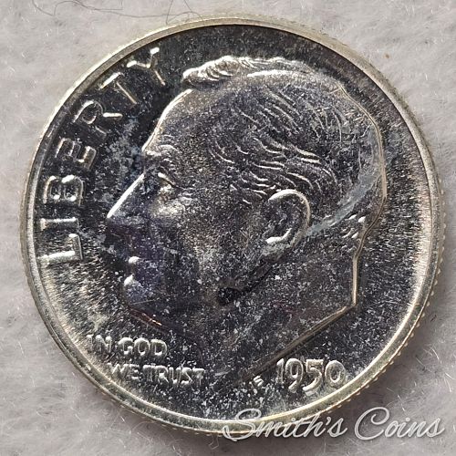 1950 ~ Mercury Dime ~ Proof