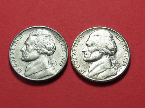 1973-P & 1973-D JEFFERSON NICKELS ~ (LOT OF 2 COINS) ~ LOT H245