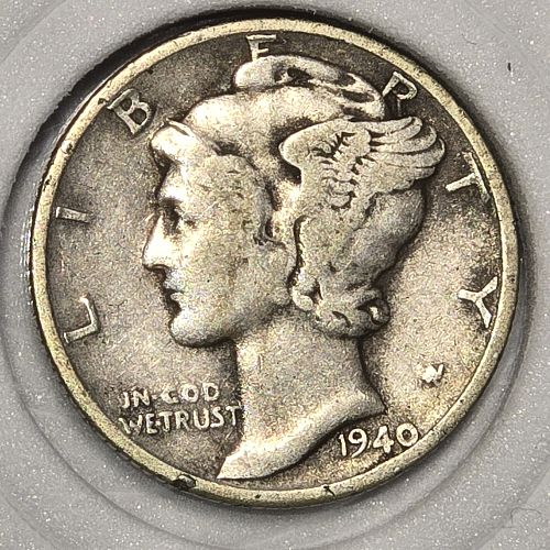 1940 P Mercury Dimes