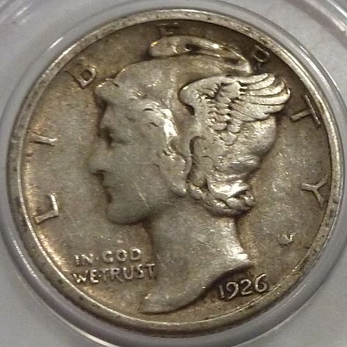 1926-D Extra Fine Mercury Dime   ( 220-32)