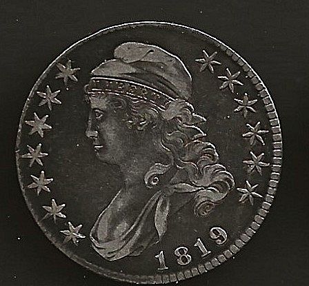 1819  Capped Bust Half Dollars Normal Date***XF***