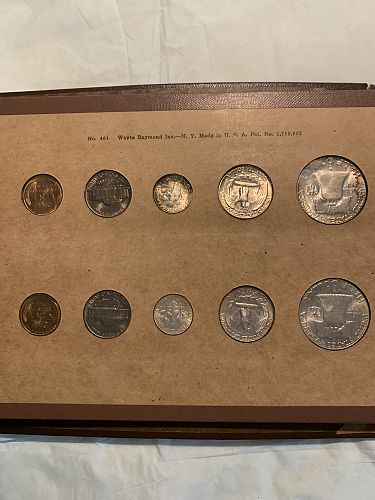 LOOK  National Coin Album 1957 PD double uncirculated mint sets original (8 mint sets