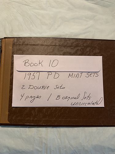 LOOK  National Coin Album 1957 PD double uncirculated mint sets original (8 mint sets