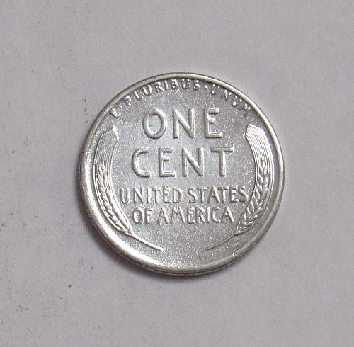 1943 S Lincoln Wheat Cent, AU/BU: Steel Cent