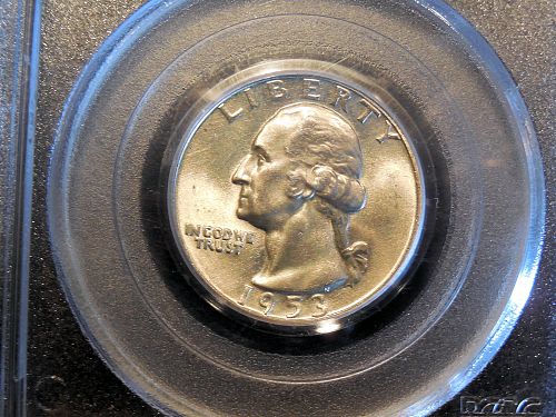 1953 D Washington Quarter PCGS MS65