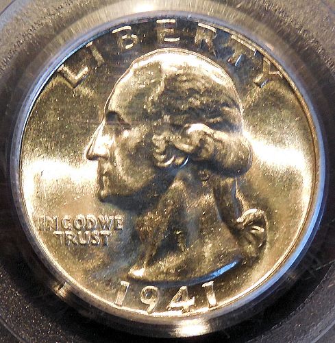1941 S Washington Quarter PCGS MS62
