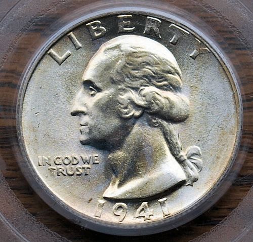 1941 S Washington Quarter PCGS MS62