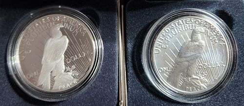 2024 Morgan & Peace Dollar 6 Piece set OGP
