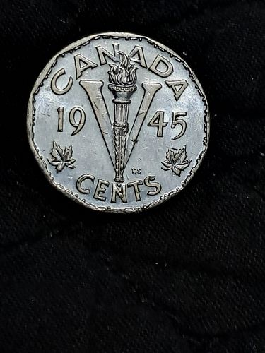 1945 Canada "V" Nickel - Nice details!