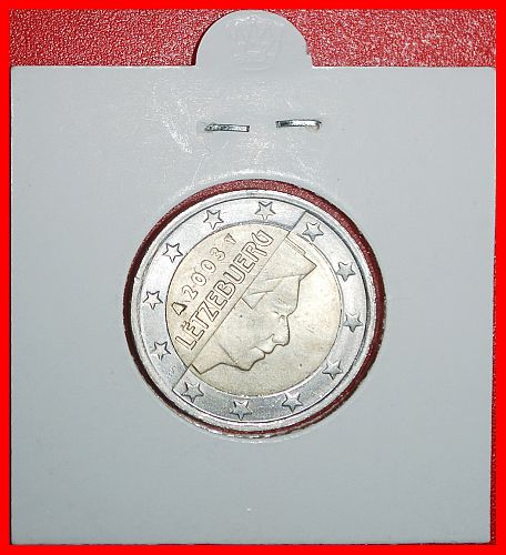 Ⰶ NETHERLANDS PHALLIC TYPE 2002-2006: LUXEMBOURG ★ 2 EURO 2003! HENRI (2000-) UNC