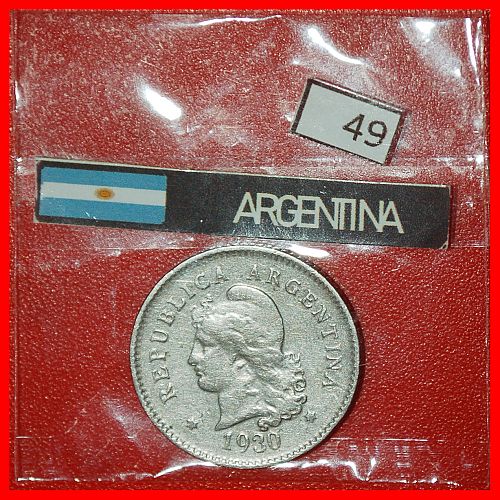 Ⰶ STARS of DAVID (1896-1942): ARGENTINA ★ 10 CENTAVOS 1930! IN HOLDER!