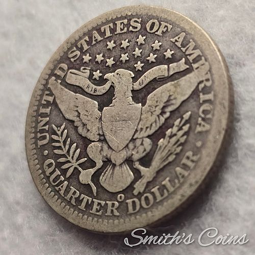 1900 O ~ S Barber Quarter - VG