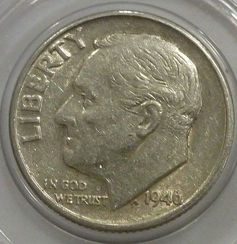 1946-P Roosevelt Silver Dime.  ( X-120)