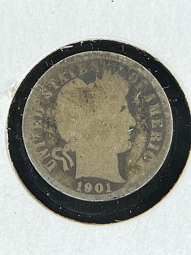 1901-P Barber Dime