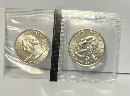 2006 P and D Nevada state quarters in orig US Mint cello