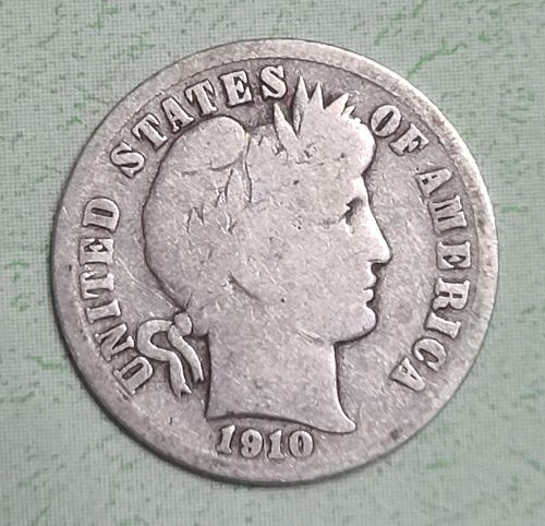 1910-D Barber Dime Good-6