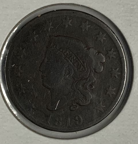 1819 Large Cent ,Good  (7754)