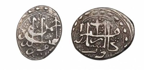 Islamic:  Afghanistan: Barakzai AR Qiran, 1/2 Rupee, `Abd al-Rahman, Herat, DM