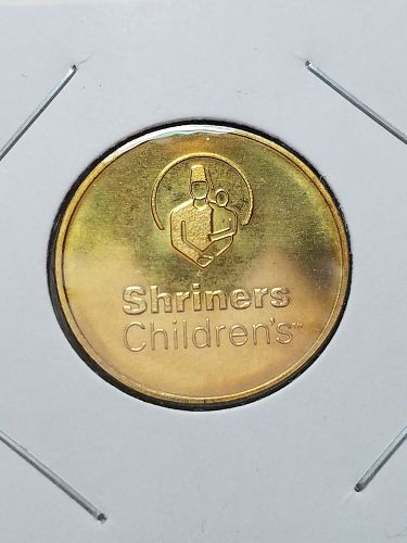 Shriners Children's Teddy Bear Heart Token Childrens