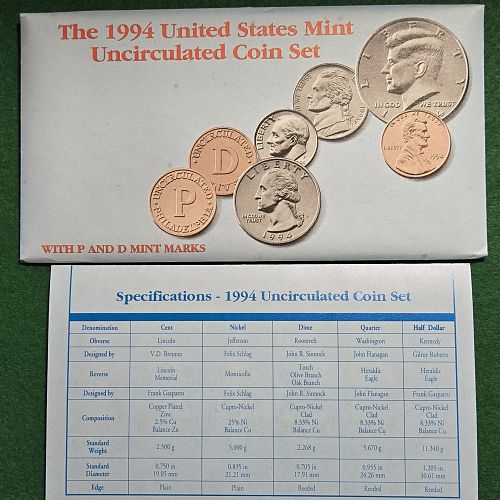 1994 PD Uncirculated Mint Sets