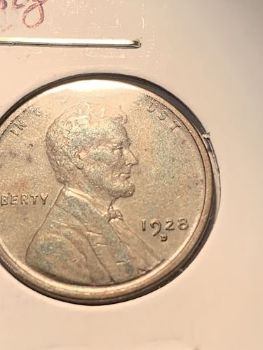 1928 D WHEAT PENNY HAS MACHINE DOUBLING ON OBVERSE SEE PHOTOS BIN 3.00