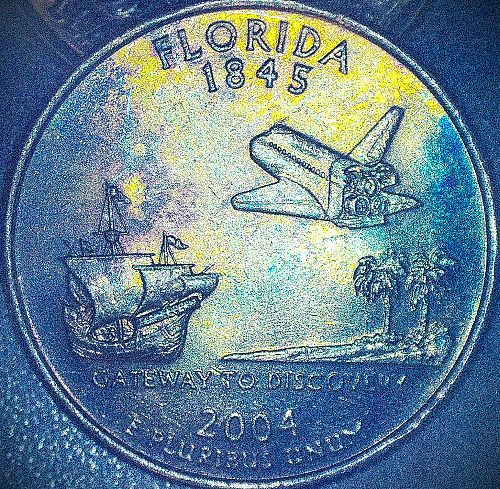 2004 P Florida 50 States and Territories Quarter:
