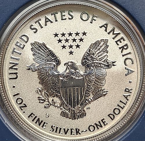 Silver American Eagle 2012-S Reverse PF