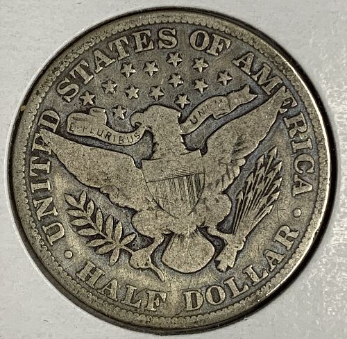 1909 Barber Half Dollar, VG (7971)
