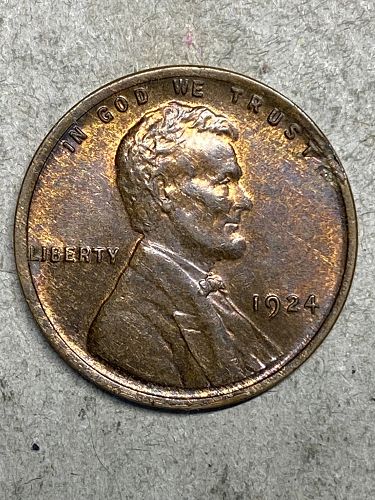 1924 Lincoln Cent MS62 RB