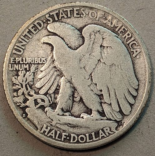 1927-S Walking Liberty Half
