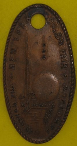 1939 New York World's Fair, Trylon & Perisphere, Elongated Cent NY-WF 4 #2