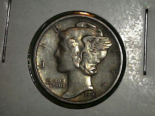 1943 P   Barber Dime...nice hole filler...162