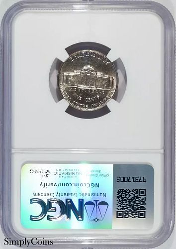 1958 P Jefferson Nickel NGC MS65