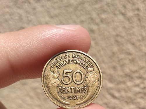 50 Centimes 1931 High Grade