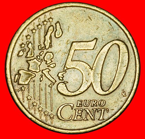 Ⰶ NORDIC GOLD (2002-2024): GREECE ★ 50 EURO CENTS 2002 VENIZELOS (1864-1936)!