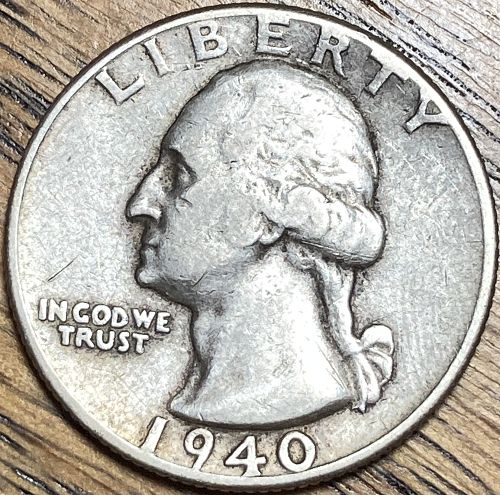1940 Washington quarter in VERY FINE condition