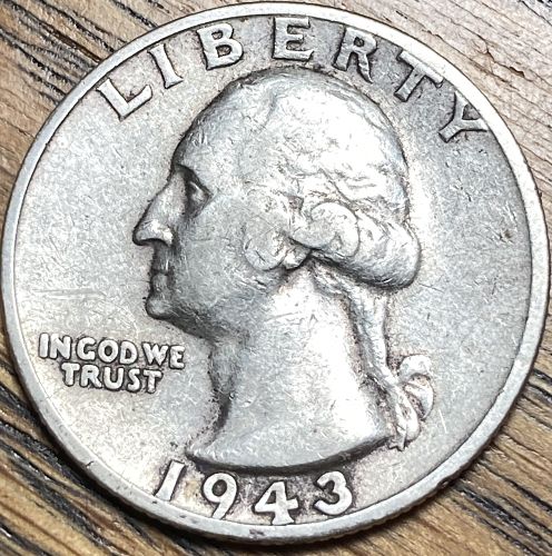1943S Washington quarter in VERY FINE condition
