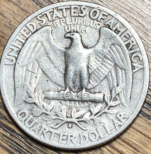 1943S Washington quarter in VERY FINE condition