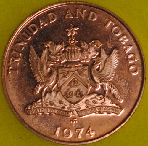 1974 Trinidad & Tobago 5 Cents Proof