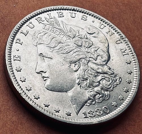 1880 AU+ Morgan Silver Dollar