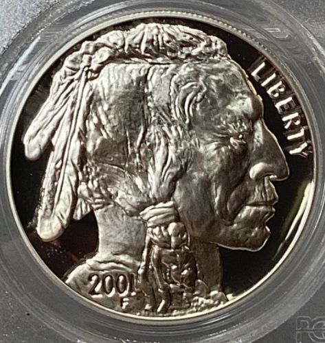 2001 P Buffalo Commemorative Dollar • .900 Silver • PCGS PF69 DCAM