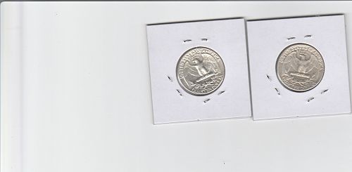 1964  P & D   SILVER  WASHINGTON QUARTER'S
