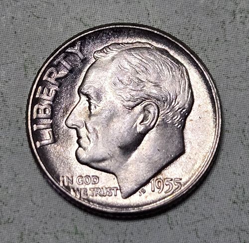 1955 Roosevelt Dime MS-65 (GEM)