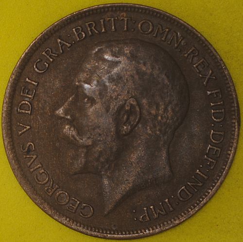1919 Great Britain Penny XF