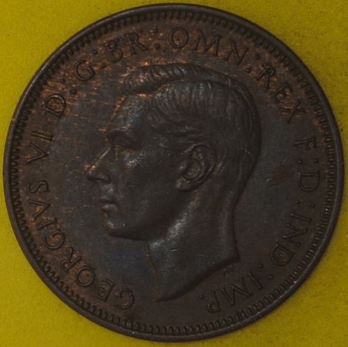 1941 Great Britain Halfpenny AU