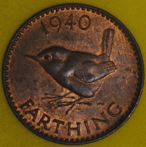 1940 Great Britain Farthing UNC