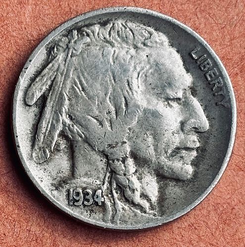 1934-D Buffalo Nickel VF/XF