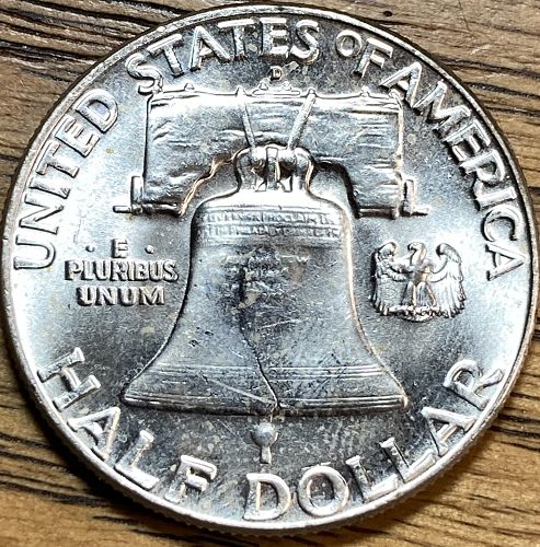 1962D Franklin half In MINT STATE condition